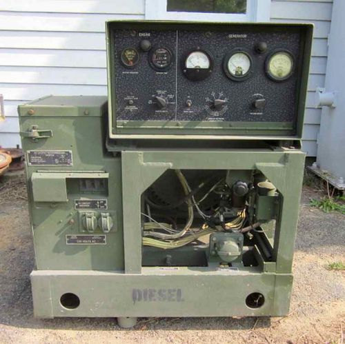 Military mep-003a 10kw 120 240 volt 1 &amp; 208 3 phase portable diesel generator for sale