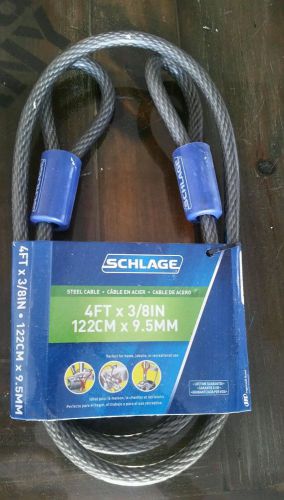 Schlage steel cable 4ft x 3/8in