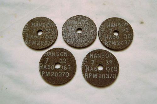 Hanson 2-1/4&#034;X7/32&#034;X3/8&#034; Cuttting Grinding Disc 20370 RPM&#039;s (qty of 5)