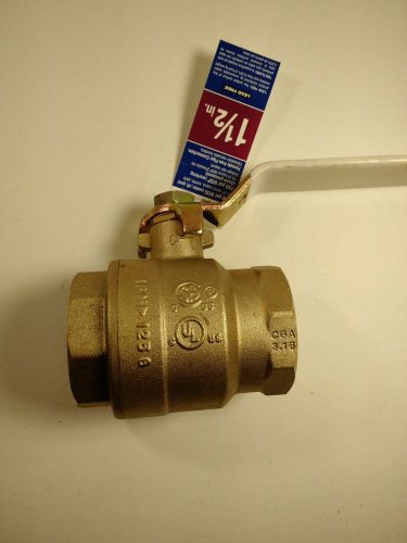 New 1 1/2&#034; watts lf-fbv-3c brass lead free ball valve 600 wog for sale