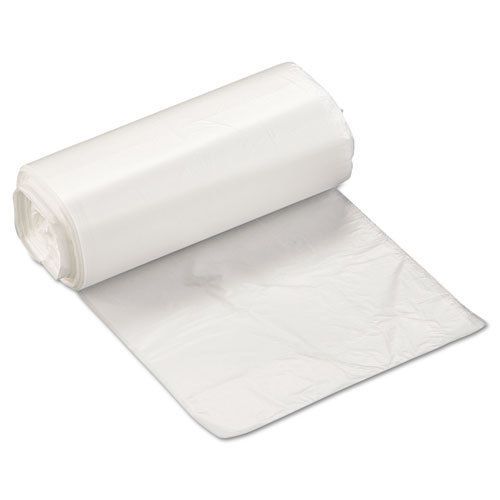 High-Density Can Liner, 17 x 18, 4gal, 6 Micron, Clear, 50/Roll, 40 Rolls/Carton