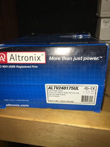 ALTRONIX ALTV248175UL Power Supply 8 Fuse 24Vac @ 7A