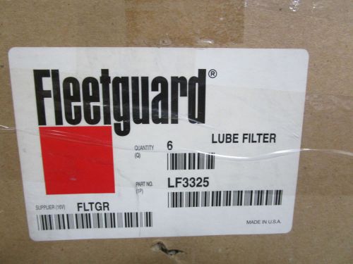 LOT OF 6 FLEETGUARD LUBE FILTER LF3325 *NEW IN BOX*