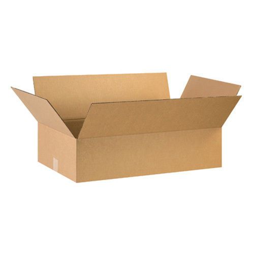 Corrugated cardboard flat shipping storage boxes 28&#034; x 16&#034; x 7&#034; (bundle of 20) for sale