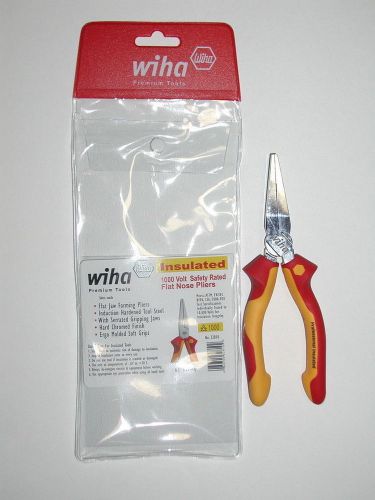 Wiha 6.3&#034; Insulated Flat Nose Pliers 32810