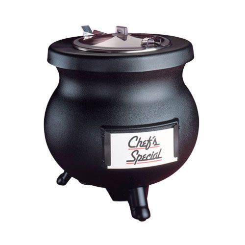 Tomlinson industries deluxe frontier 12 quart soup kettle warmer black 240 v - 1 for sale