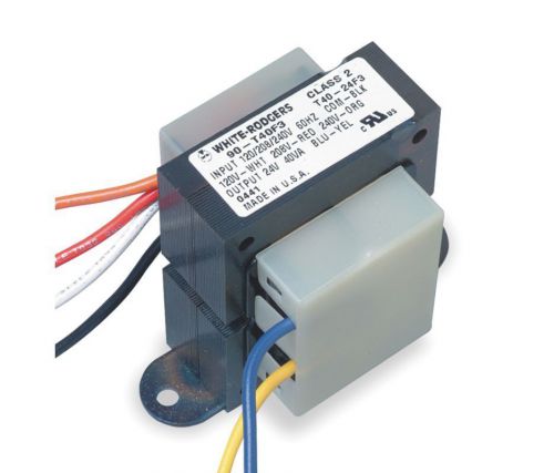 White Rodgers 90-T40F3 Class 2 Transformer, 40 VA Rating, 120/208/240VAC In (260