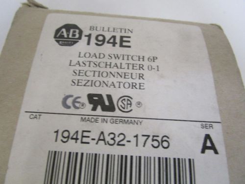 ALLEN BRADLEY LOAD SWITCH 194E-A32-1756 SER. A (AS PICTURED) *NEW IN BOX*