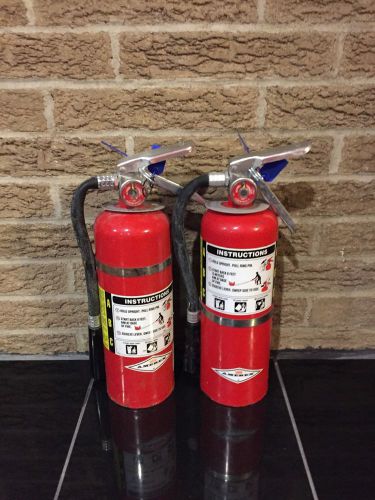 FIRE EXTINGUISHER 5LBS 5# ABC NEW CERT TAG LOT OF 2 (SCRATCH/DIRTY)