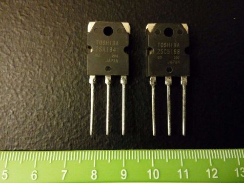 1 pair (2 pcs) 2SA1941 &amp; 2SC5198 TOSHIBA Transistor A1941 C5198 TO-3P