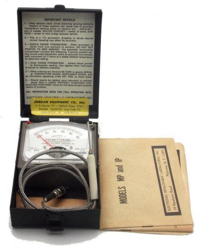 Pocket Probe Pyrometer Termaerature Range Series II Model MP With Manual in Box