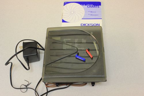 Dickson kt6 temperature recorder, model kt655 for two k-thermocouple sensors, 6&#034; for sale