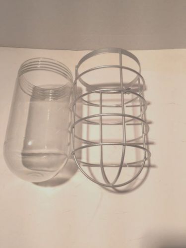 EXTERIOR LIGHT  GLOBE AND SAFETY CAGE BRAND NEW