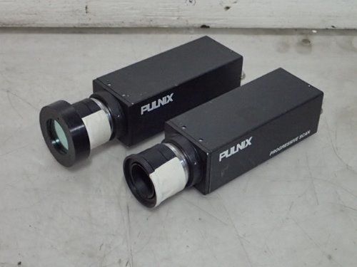 2 PULNIX TM-6701AN PROGRESSIVE SCAN CCD CAMERA WITH COMPUTAR 16mm 1:1.4 2/3