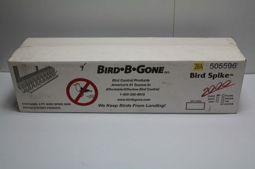Bird Spike 2000 7&#034; x 4&#039; Plastic Bird Roosting Prevention Spike Clear New
