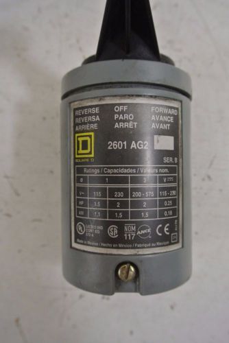 Square d reversing drum switch cat:  2601 ag2 for sale