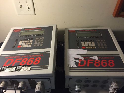 (2) Panametrics DF868 Ultrasonic Liquid Flowmeter Lot Of 2 As Is Parts