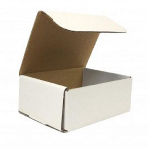White Corrugated Cardboard Shipping Boxes Mailers 9&#034; x 6&#034; x 4&#034; (Bundle of 50)