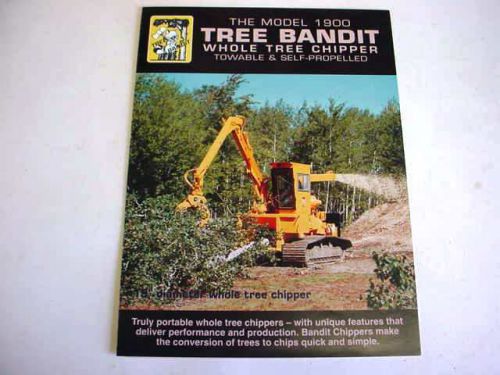 Tree Bandit 1900 Whole Tree Chipper, 1995, 6 Page, Brochure                    #