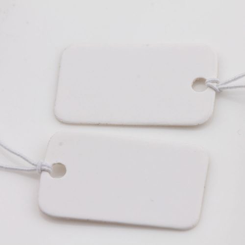 100pcs white blank jewelry paper price tags label string tags cards 25x15mm for sale