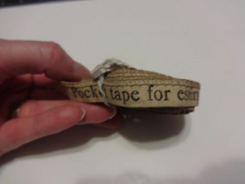 Vintage Cloth Tape measure for estimating weight of cow