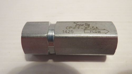 Snap tite  cpiff-3p5a 1300 flow check valve for sale