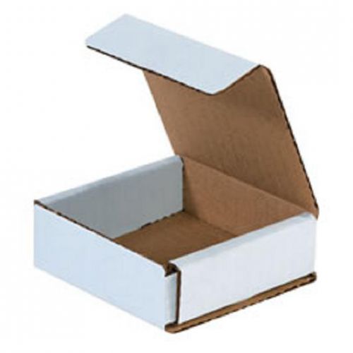 Corrugated cardboard shipping boxes mailers 3&#034; x 3&#034; x 1&#034; (bundle of 50) for sale