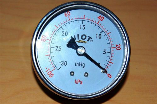 Analog deep vacuum gauge manometer size:2.5&#034;ss case 1/8&#034;npt 0-30&#034;hg pump system for sale