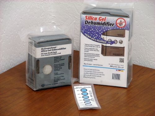 Hydrosorbent Silica Gel Desiccant Pack, One 200g Pack &amp; One 450g Pack