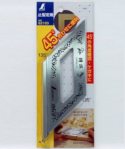 SHINWA Square Layout Miter Standard Model Stainless Steel 62103 Japan