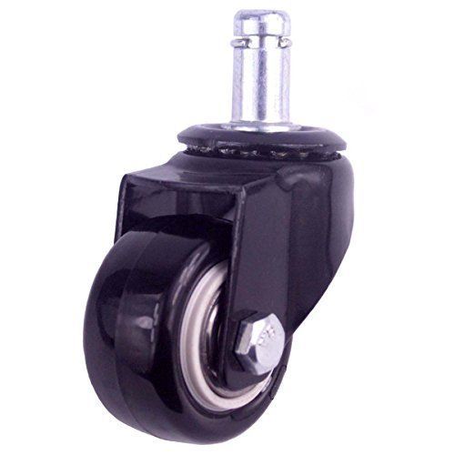 8t8 Office Chair Caster Wheel for Any Hardwood Floor plug-in Cast Iron Bracket
