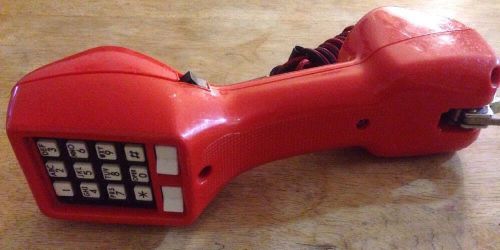 Harris Dracon TS 21 Butt Test Set Telephone / Phone Line Tester Red