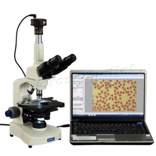 2000x trinocular phase contrast &amp; darkfield compound led microscope+5mp camera for sale