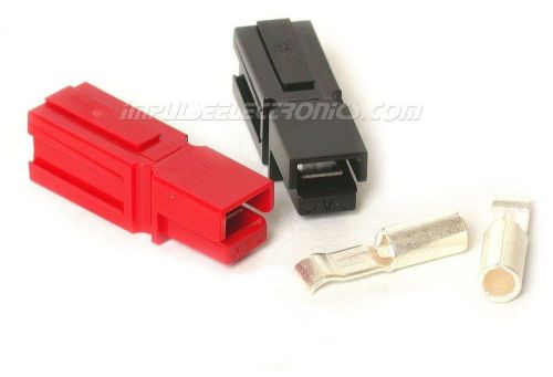 Powerpole Connector, 30 Amp Contacts, Red &amp; Black Housings