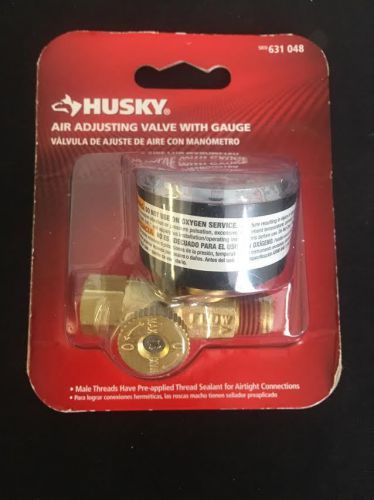 HUSKY 1/4&#034; Air Adjusting Valve With Gauge SKU 631 048 New In Package