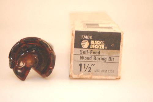 Black &amp; decker  1 1/2 &#034;  self-feed wood boring bit  17404   new for sale