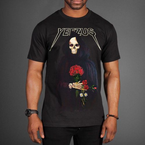 Yeezus Shirt Kanye West Tour T-shirt Yeezus Tour Merchandise Unisex Red Rose