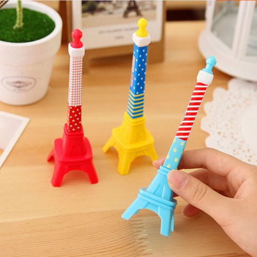 1X Eiffel Tower Ball Point Pen Creative Stationery Writing Pen School Gift AM2