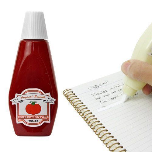 Funky Stationery 1x Ketchup &amp; 1x Mayonnaise Correction Tape