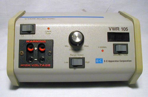 Vwr model 105 electrophoresis power supply by thermo ec for sale