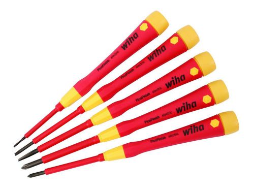 SALE! Wiha #32085 -Insulated PicoFinish Slotted/Phillips 5 Pc. Set w/FREE TOOL!