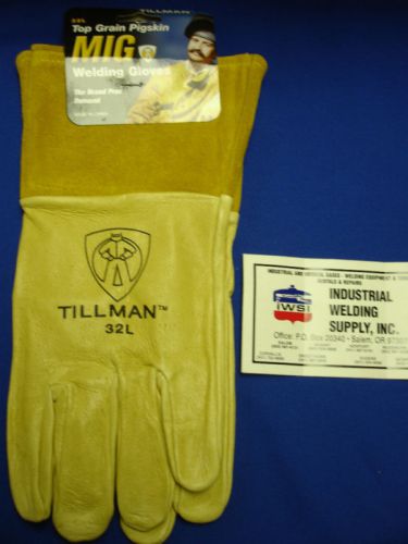 Tillman 32l tig gloves large top grain pigskin for sale