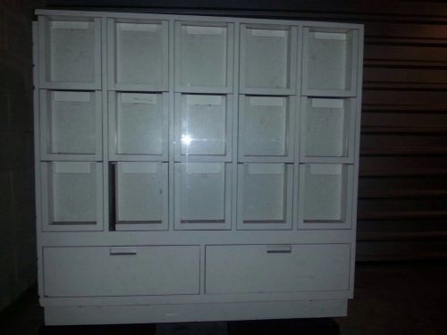 Glass Display Counter Cabinet Drawers Storage Used 5 Pieces