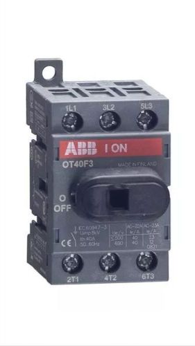 OT40F3 Main Power disconnect 40A With Through Rod