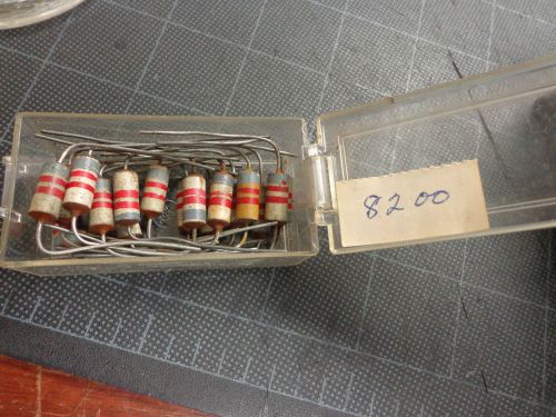 Lot 18 White Red &amp; Gray 8200 Ohm Resistors