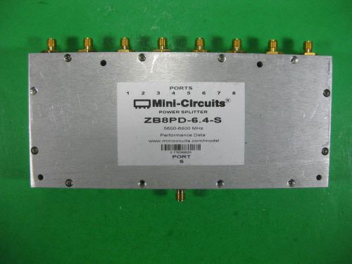 Mini circuits power splitter 5600-6800mhz -- zb8pd-6.4-s -- used for sale