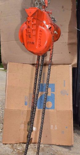Yale chain hoist 1 ton 2000 lb 10&#039; chain drop  5k48dc1a 3/4hp 3ph 208-220v for sale