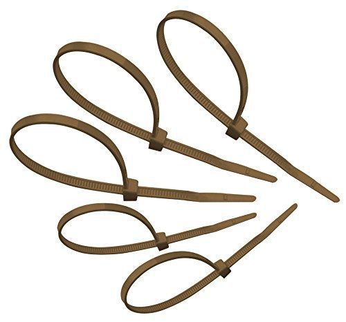 Tach-It 8&#034; x 40 Lb Tensile Strength Brown Colored Cable Tie (Pack of 1000)