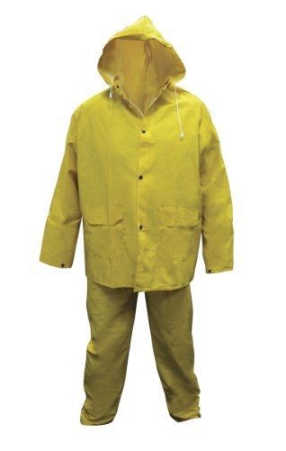 Sas safety 6816-01 heavy-duty pvc/polyester rain suit, xxx-large for sale