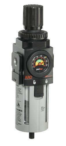 Ingersoll Rand P39344-600-VS 1/2-Inch Filter-Regulator Piggyback, Black
